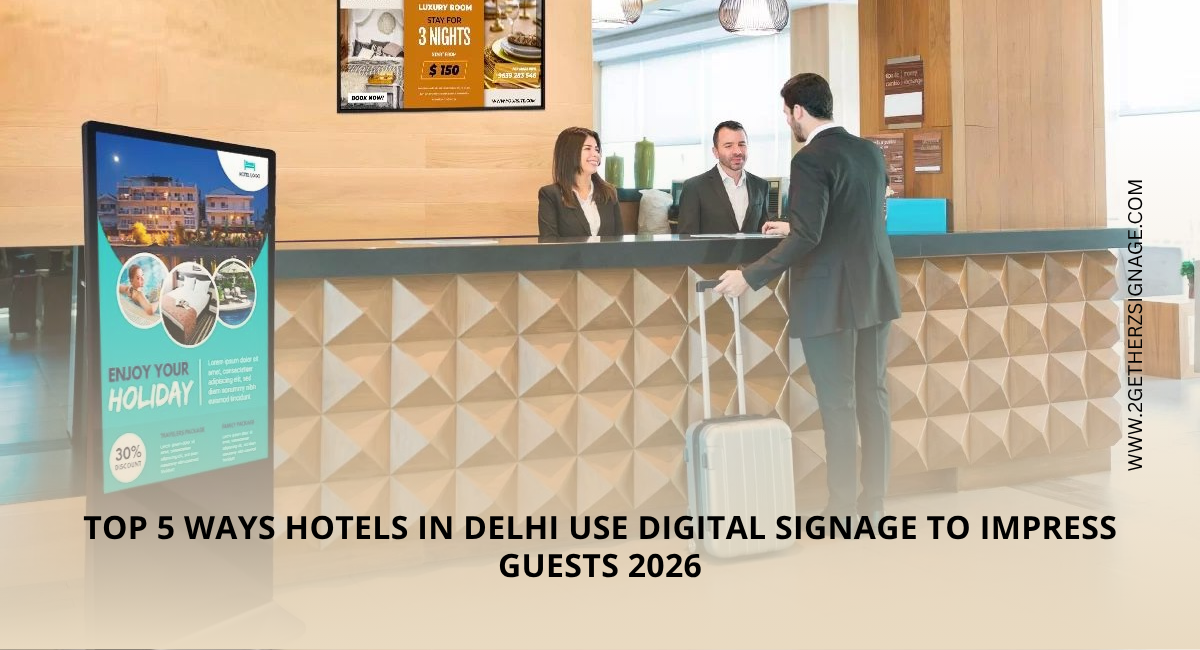 Top 5 Ways Hotels in Delhi Use Digital Signage to Impress Guests 2026