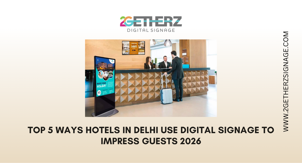 Top 5 Ways Hotels in Delhi Use Digital Signage to Impress Guests — 2026