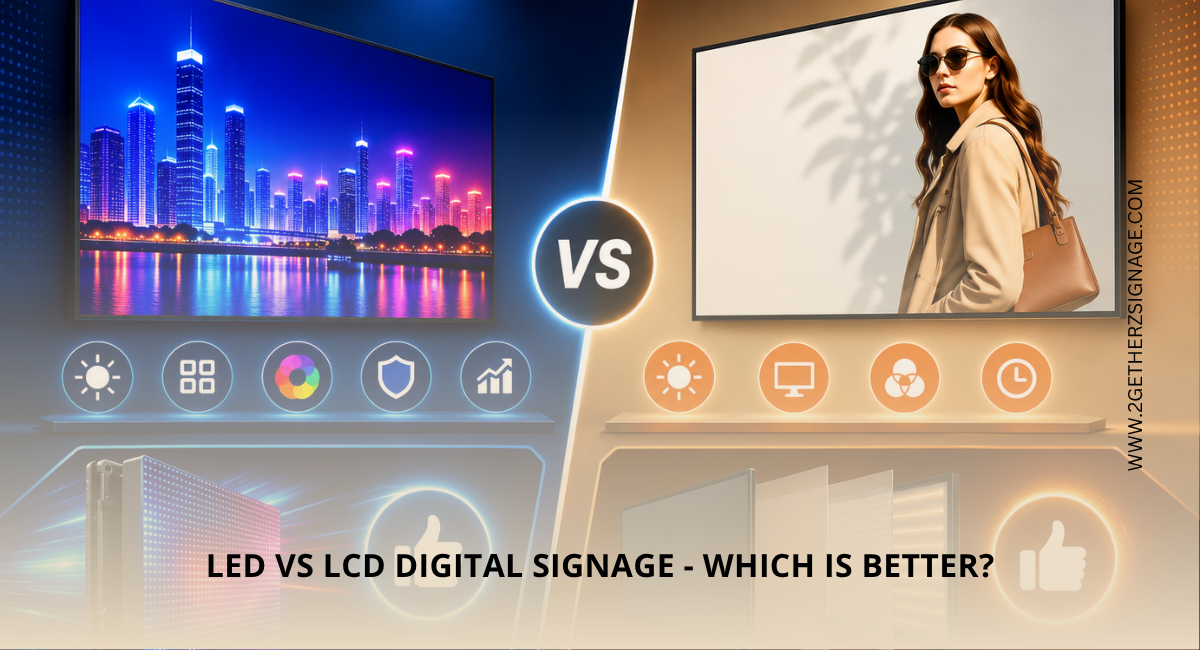 LED vs LCD Digital Signage