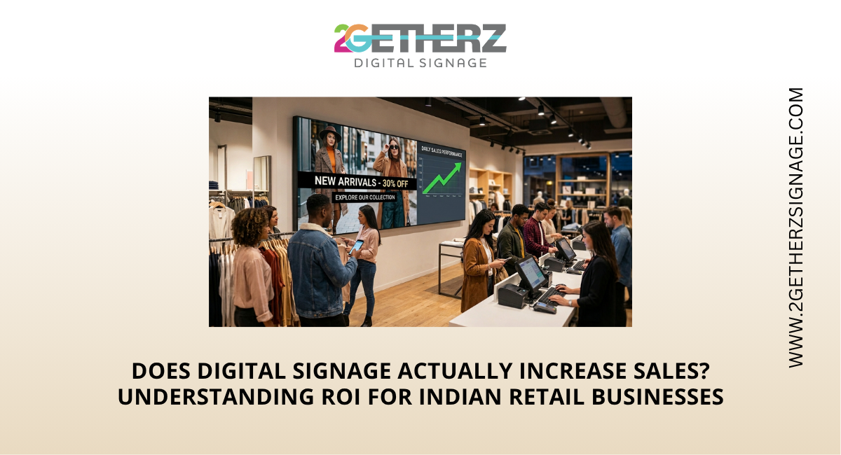 Does Digital Signage Actually Increase Sales? Understanding ROI for Indian Retail Businesses in 2026