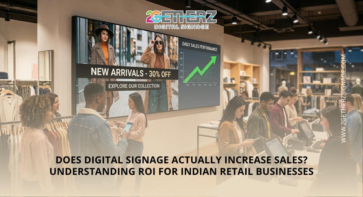Does Digital Signage Actually Increase Sales Understanding ROI for Indian Retail Businesses