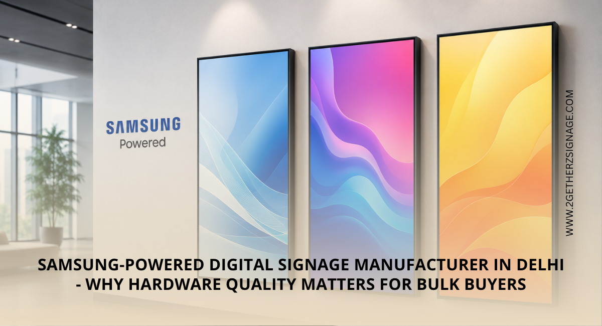 Samsung-Powered Digital Signage Manufacturer in Delhi