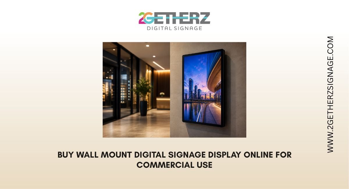 Buy Wall Mount Digital Signage Display Online for Commercial Use