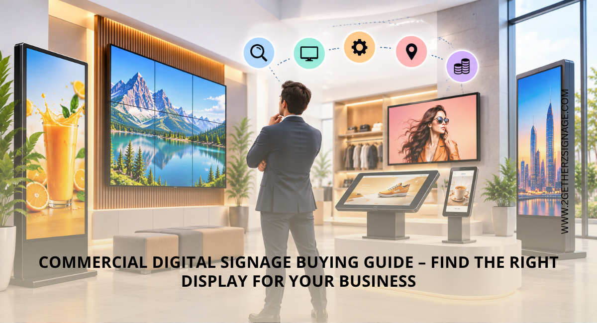 Commercial Digital Signage Buying Guide – Find the Right Display for Your Business