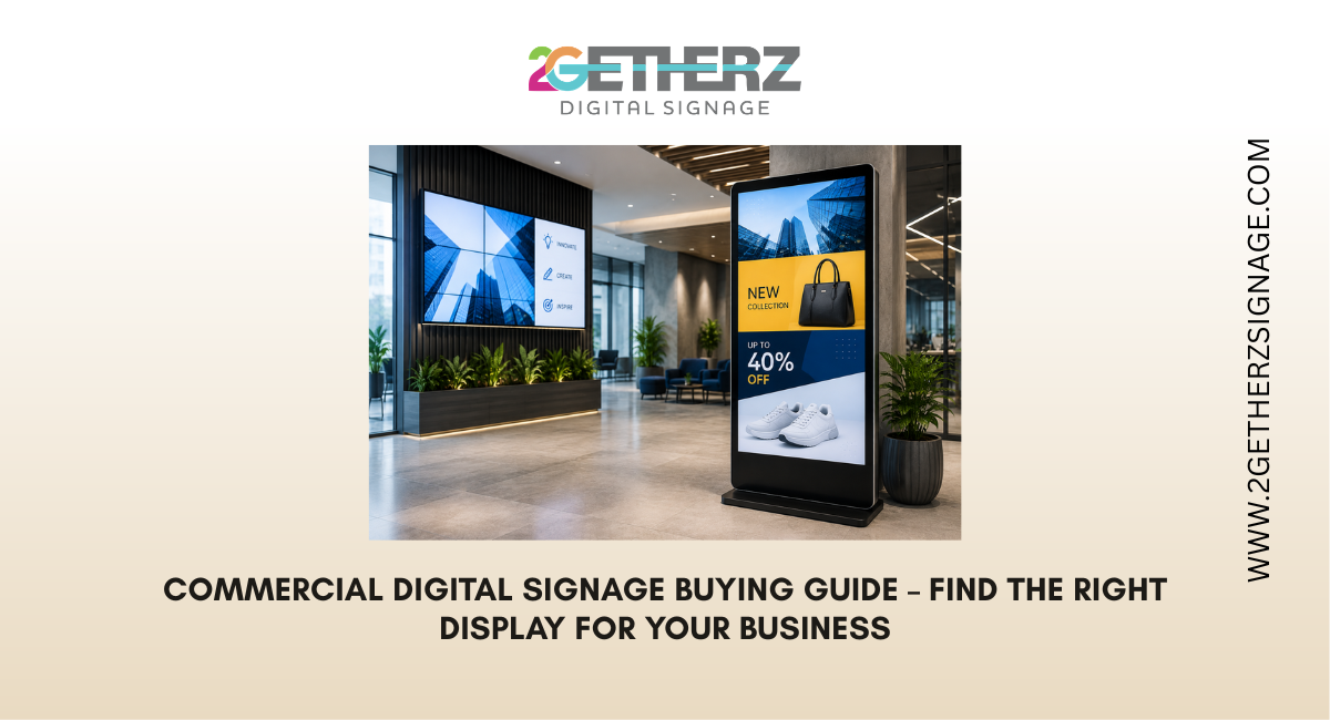 Commercial Digital Signage Buying Guide – Find the Right Display for Your Business