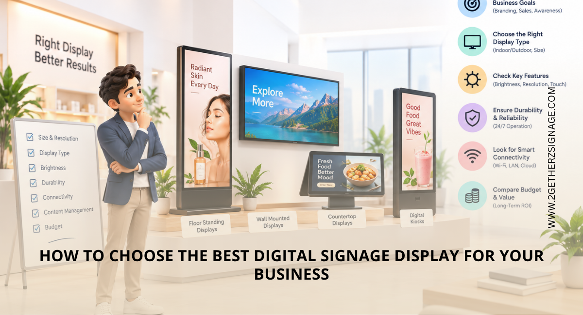 How to Choose the Best Digital Signage Display for Your Business