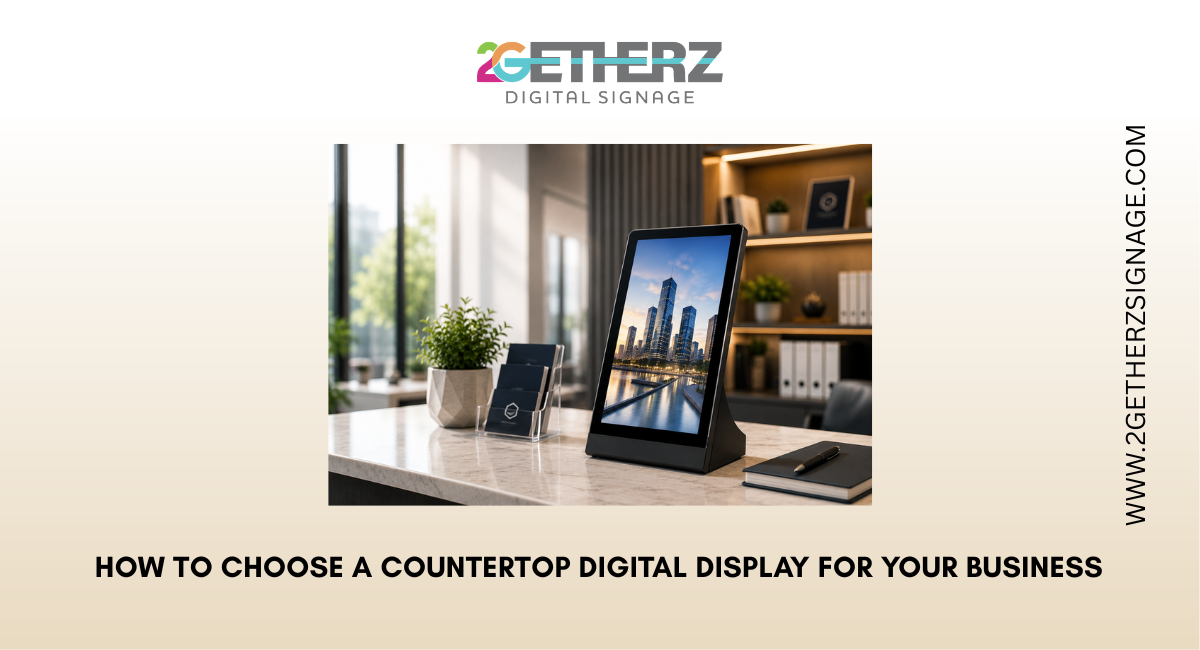 How to Choose a Countertop Digital Display for Your Business